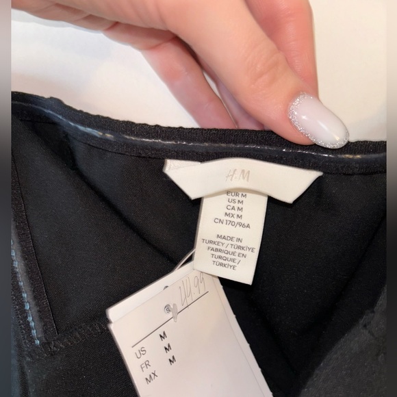 NWT H&M Strapless Black Mini Dress - Picture 5 of 6